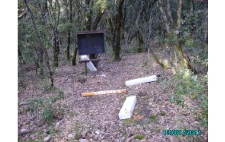 Saccage du parcours campagne.