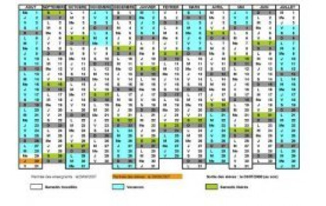 CALENDRIER EXTERIEUR