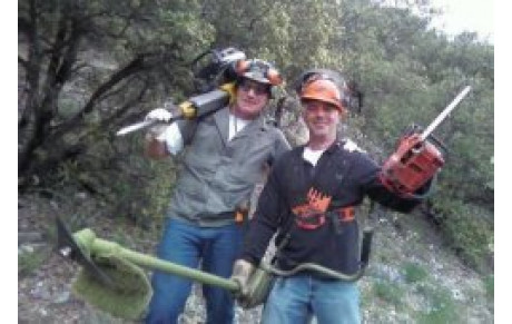 travaux sur le terrain